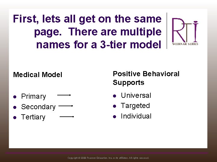 First, lets all get on the same page. There are multiple names for a
