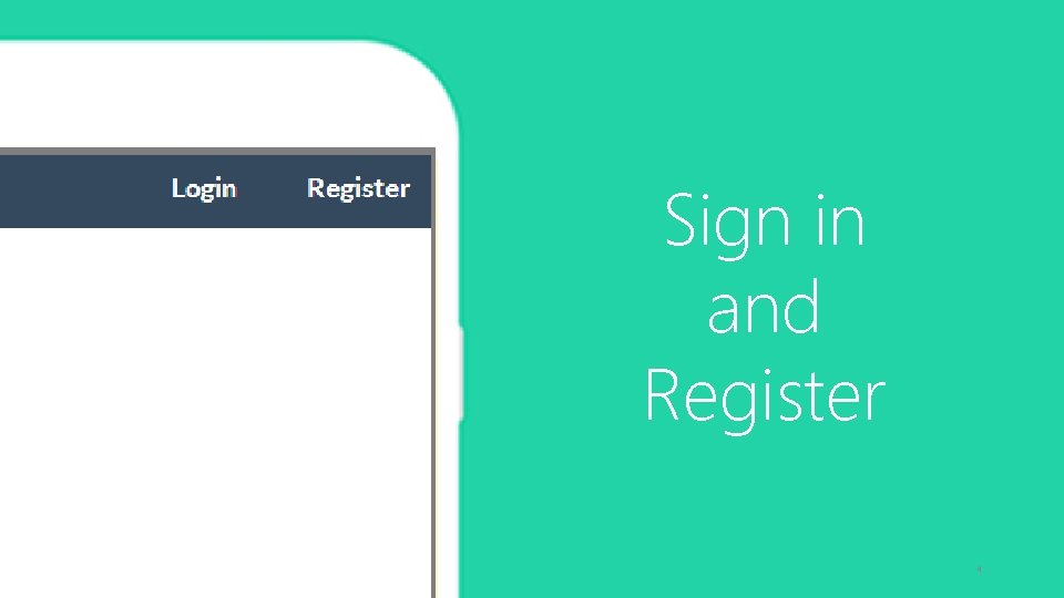 Sign in and Register 4 