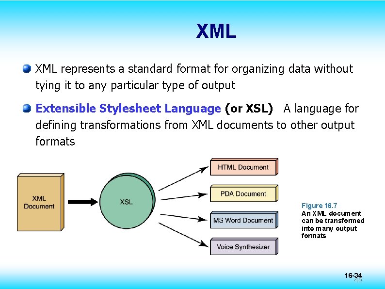 XML represents a standard format for organizing data without tying it to any particular