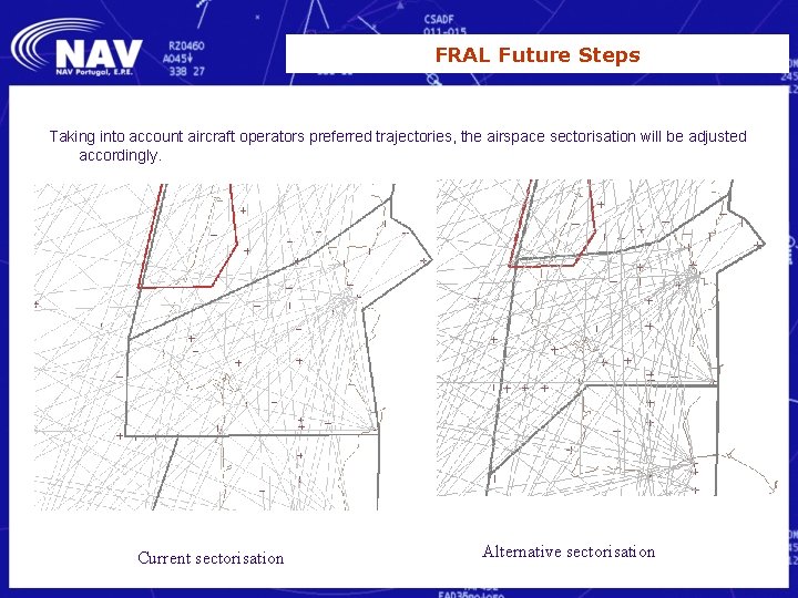 FRAL Future Steps Taking into account aircraft operators preferred trajectories, the airspace sectorisation will