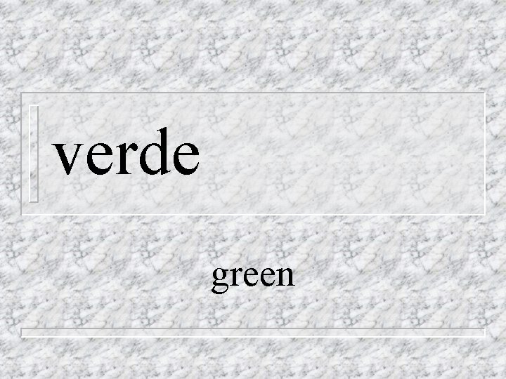 verde green 