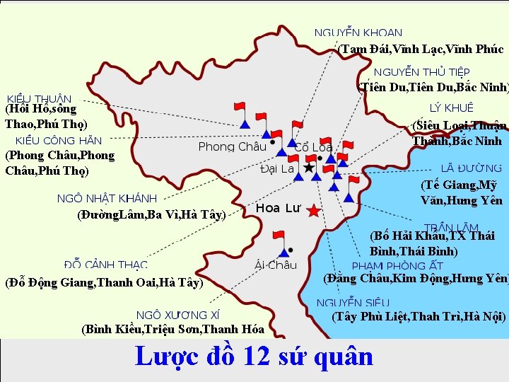 (Tam Đái, Vĩnh Lạc, Vĩnh Phúc (Tiên Du, Bắc Ninh) (Hồi Hồ, sông Thao,