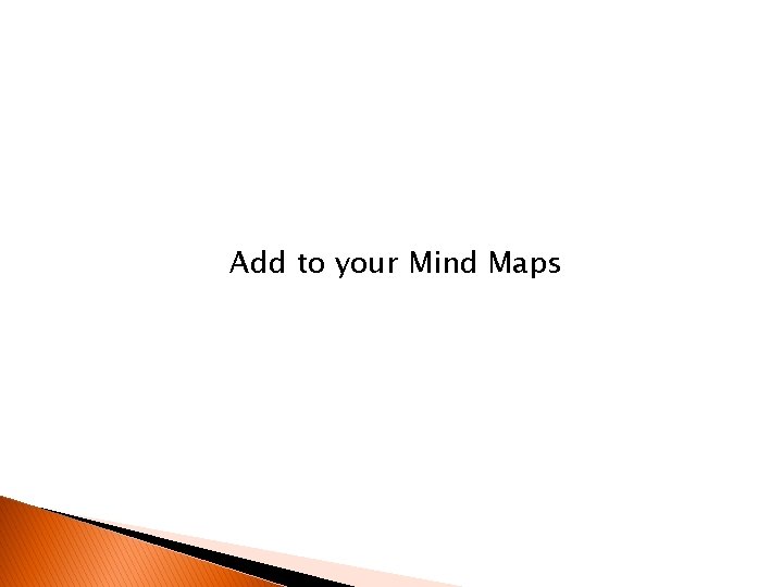 Add to your Mind Maps 