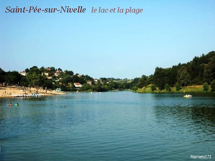 Saint-Pée-sur-Nivelle le lac et la plage 