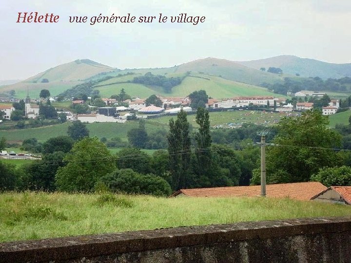 Hélette vue générale sur le village 