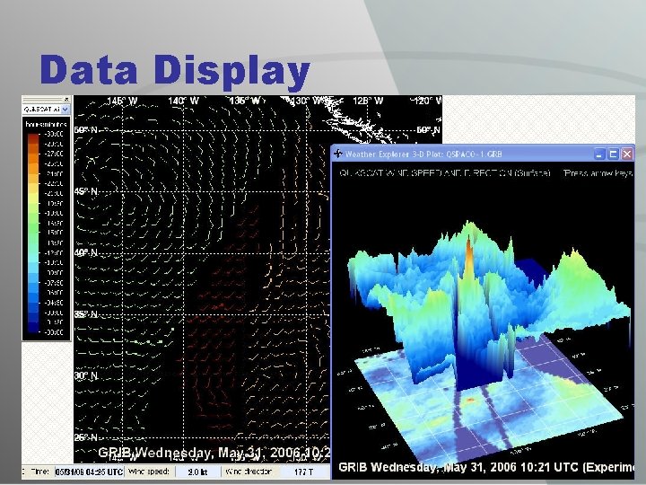 Data Display The Best Weather Comes from OCENS 