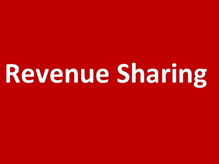 Revenue Sharing 