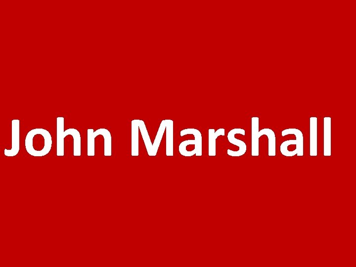 John Marshall 