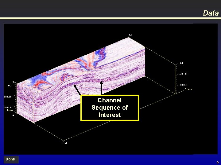 Data Gulf of Mexico 3 D Seismic 1 Sec Channel Sequence of Interest Done
