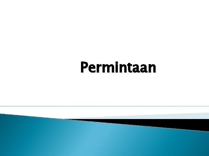 Permintaan 