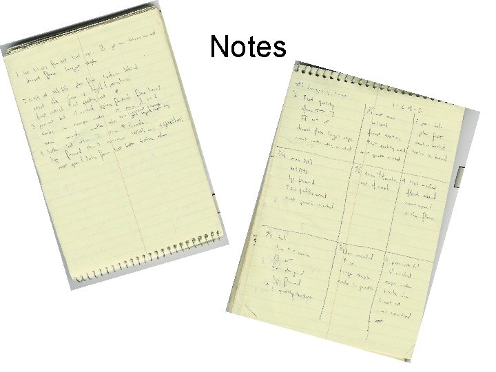 Notes 