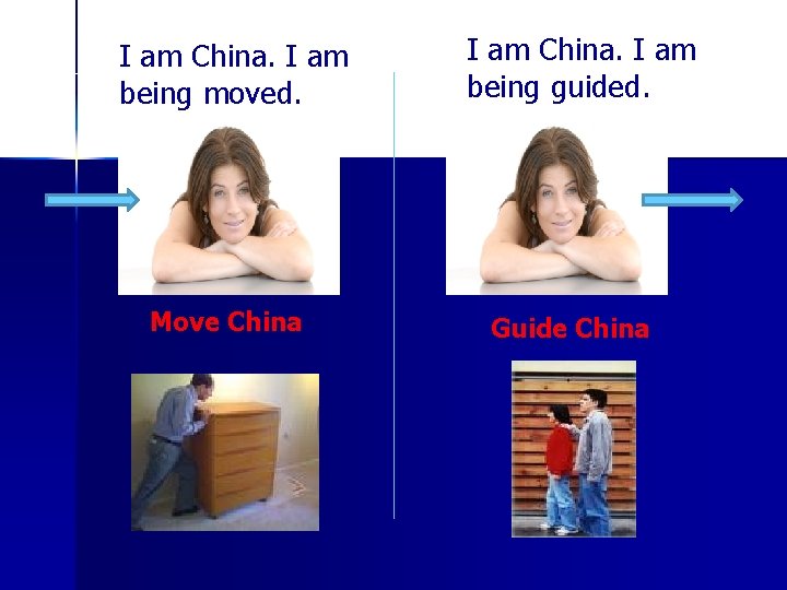 I am China. I am being moved. Move China I am China. I am