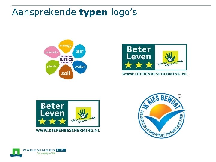 Aansprekende typen logo’s 