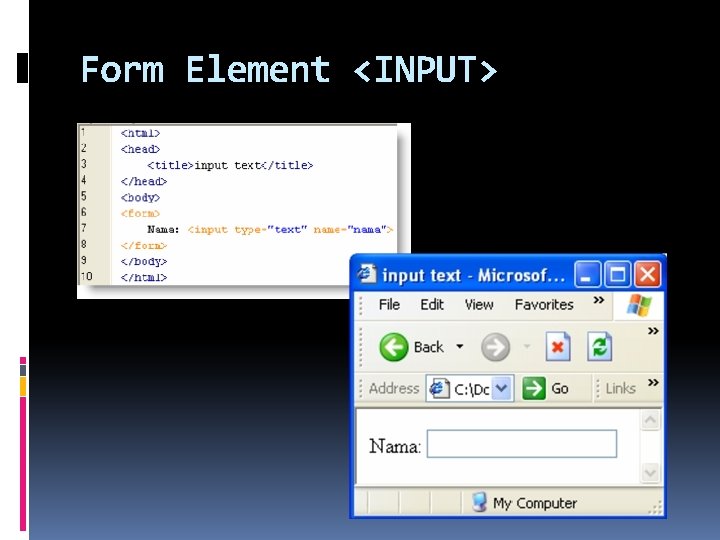 Form Element <INPUT> 