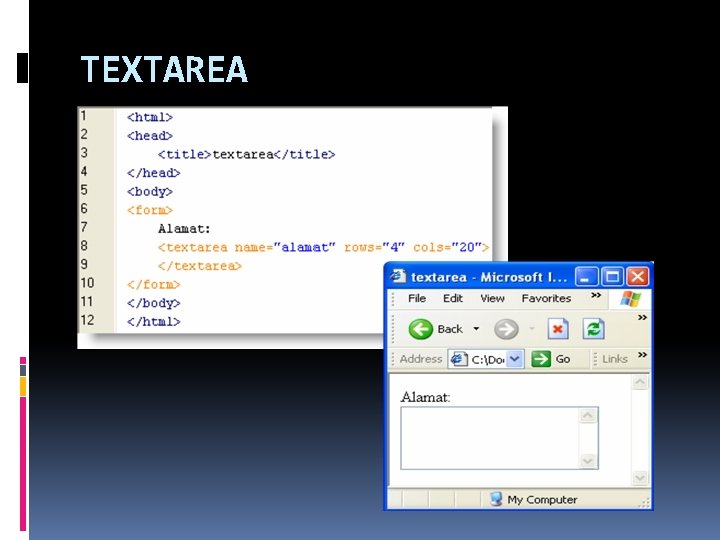 TEXTAREA 