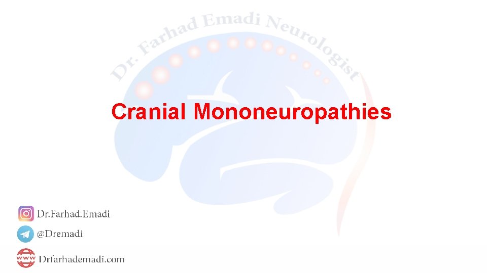 Cranial Mononeuropathies 