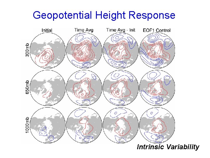 Geopotential Height Response Intrinsic Variability 