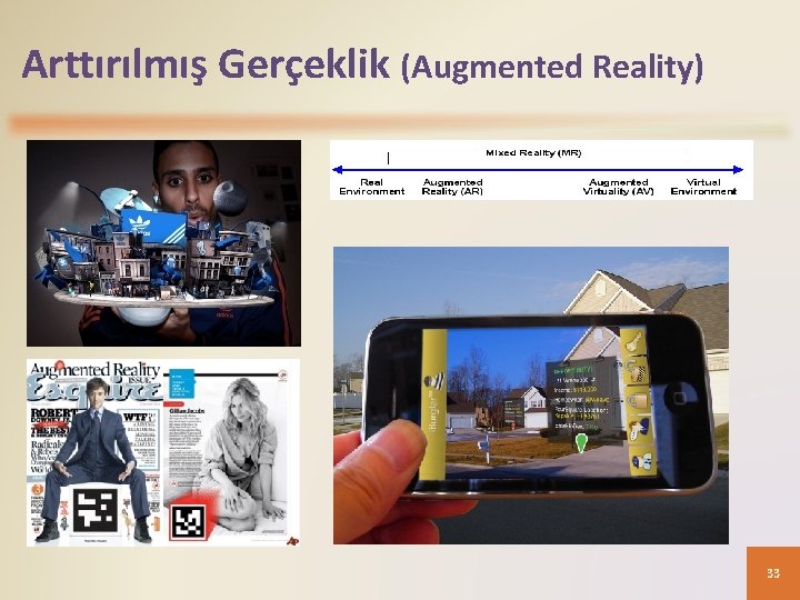 Arttırılmış Gerçeklik (Augmented Reality) 33 