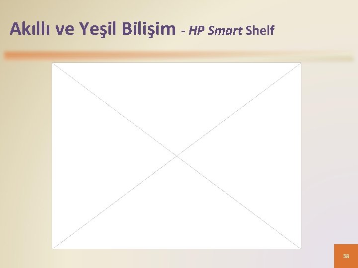 Akıllı ve Yeşil Bilişim - HP Smart Shelf 38 