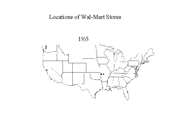 Locations of Wal-Mart Stores 