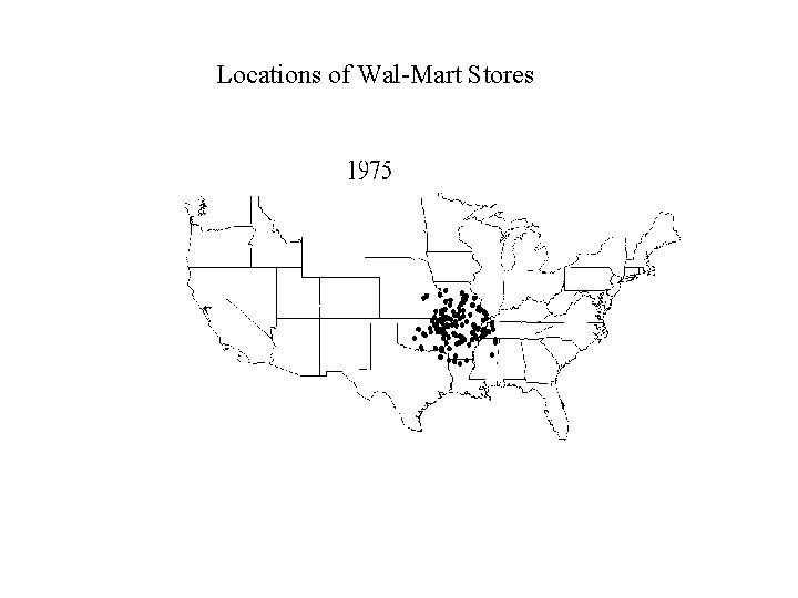 Locations of Wal-Mart Stores 