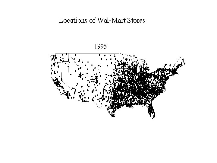 Locations of Wal-Mart Stores 