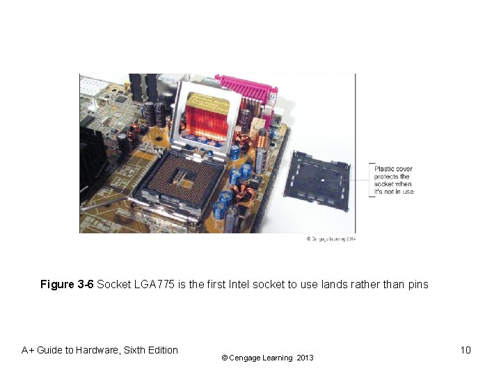 Figure 3 -6 Socket LGA 775 is the first Intel socket to use lands
