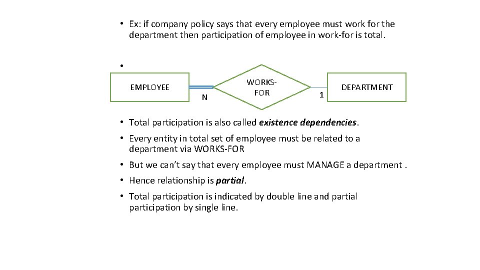  • Ex: if company policy says that every employee must work for the