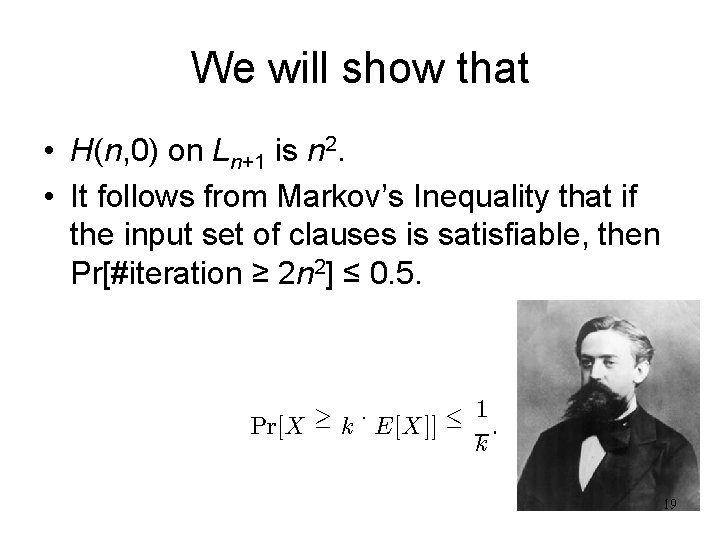 We will show that • H(n, 0) on Ln+1 is n 2. • It