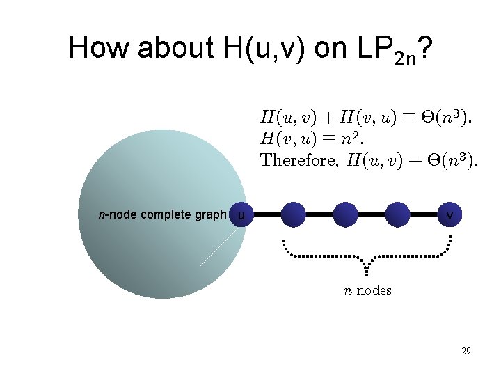 How about H(u, v) on LP 2 n? H(u; v) + H(v; u) =