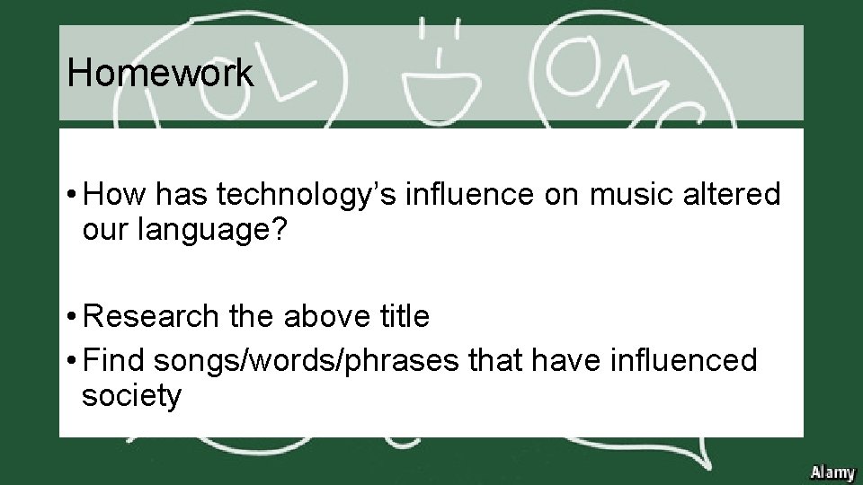 Homework • How has technology’s influence on music altered our language? • Research the