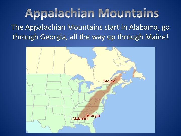 Mountain Ranges of the United States Created by