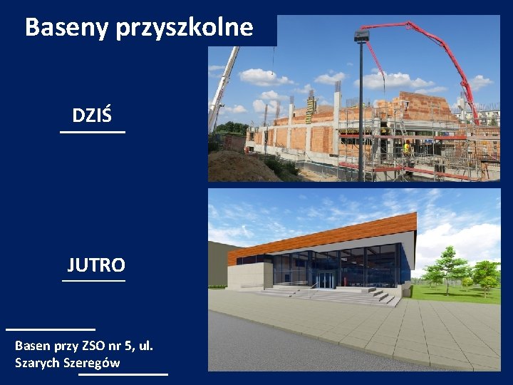 Baseny przyszkolne DZIŚ JUTRO Basen przy ZSO nr 5, ul. Szarych Szeregów 