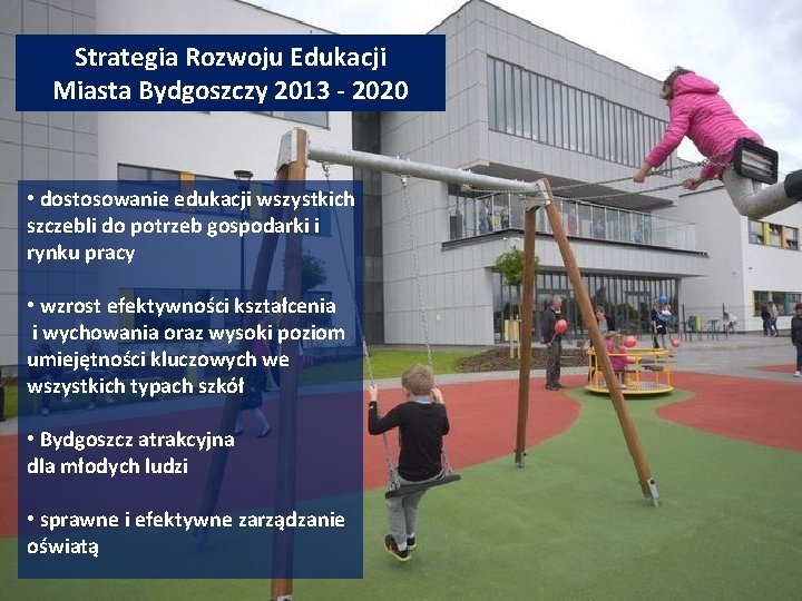 Strategia Rozwoju Edukacji Miasta Bydgoszczy 2013 - 2020 • dostosowanie edukacji wszystkich szczebli do