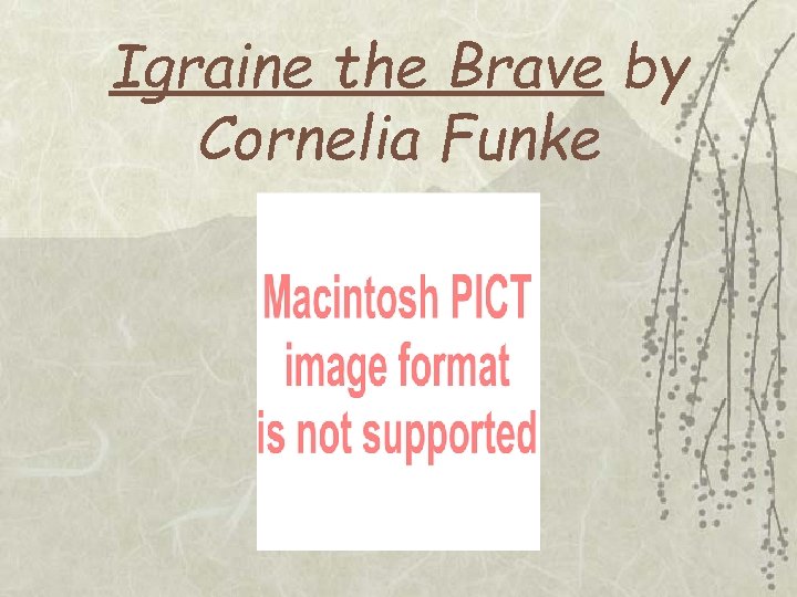 Igraine the Brave by Cornelia Funke 