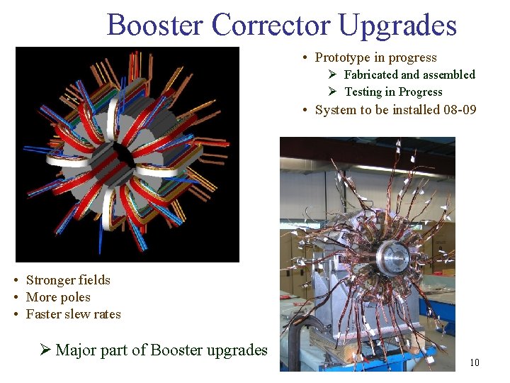 Booster Corrector Upgrades • Prototype in progress Ø Fabricated and assembled Ø Testing in