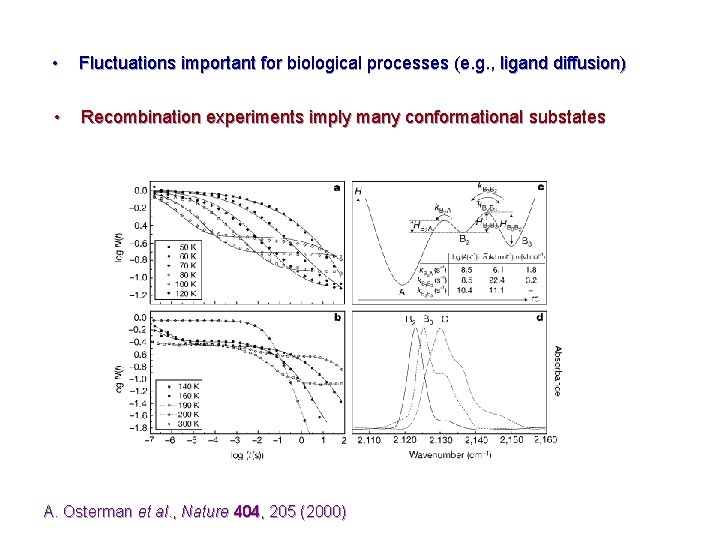  • Fluctuations important for biological processes (e. g. , ligand diffusion) • Recombination