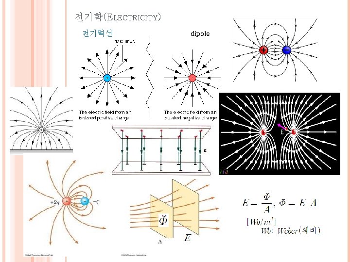 전기학(ELECTRICITY) 전기력선 dipole 