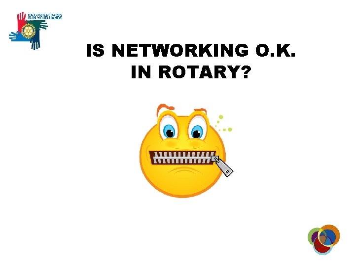 IS NETWORKING O. K. IN ROTARY? 