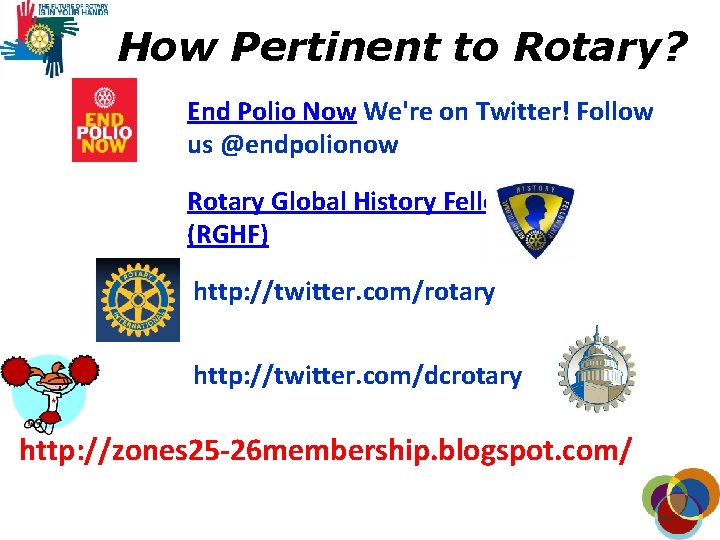 How Pertinent to Rotary? End Polio Now We're on Twitter! Follow us @endpolionow Rotary