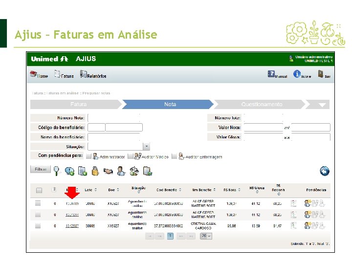 Ajius – Faturas em Análise 