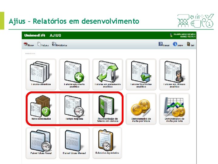 Ajius – Relatórios em desenvolvimento 