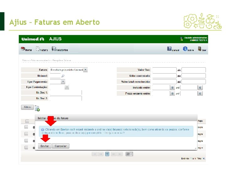 Ajius – Faturas em Aberto 