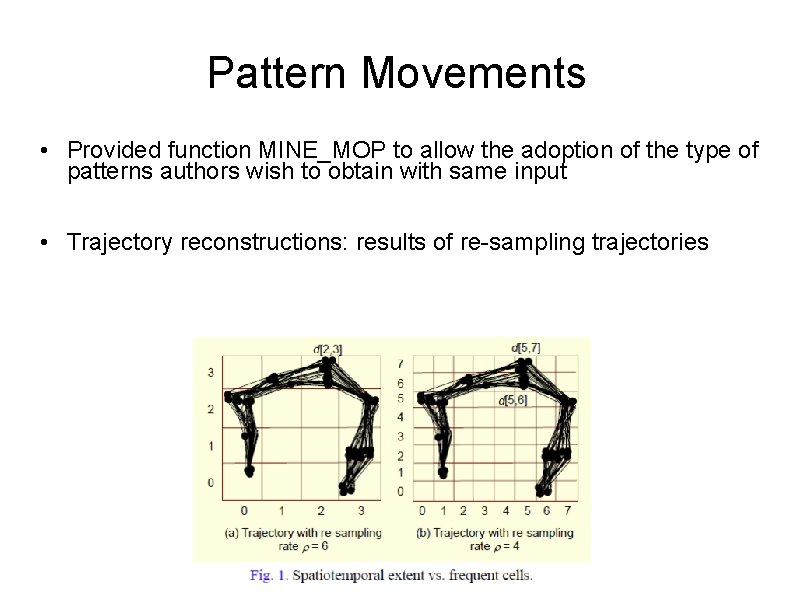 Pattern Movements • Provided function MINE_MOP to allow the adoption of the type of