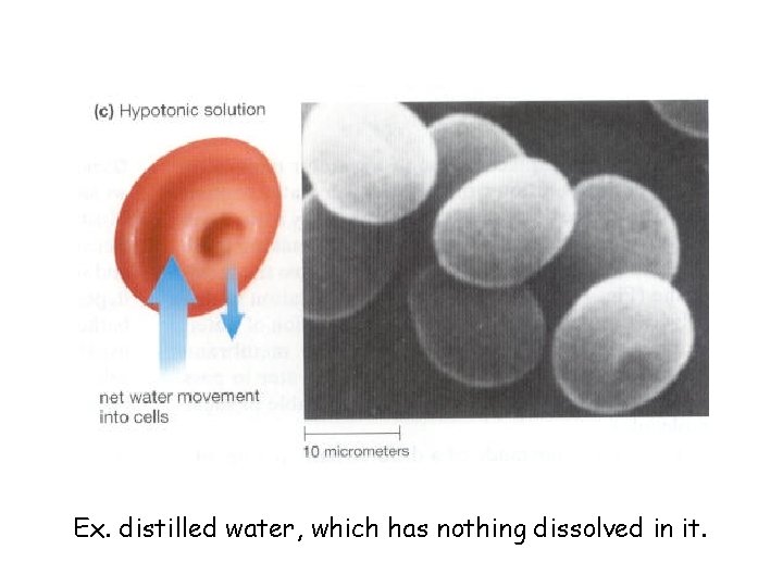 Ex. distilled water, which has nothing dissolved in it. 
