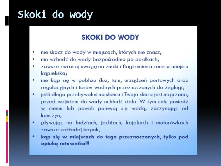 Skoki do wody 