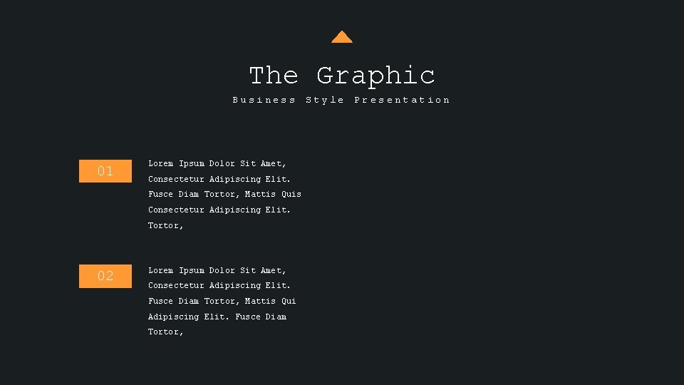 The Graphic Business 01 Lorem Ipsum Dolor Sit Amet, Consectetur Adipiscing Elit. Fusce Diam