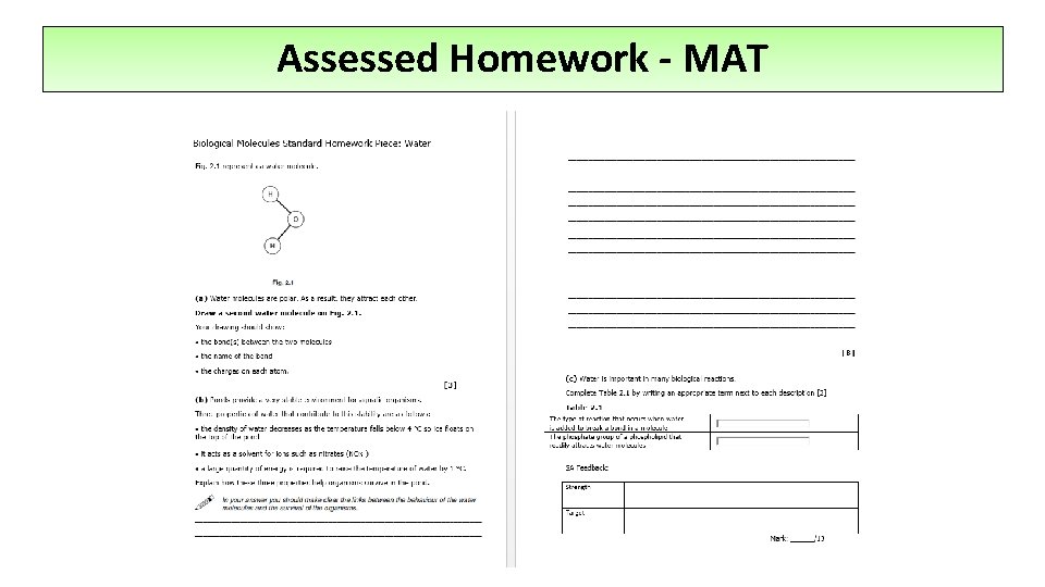 Assessed Homework - MAT 