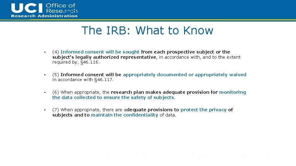 12 § 46. 111 (DHHS) 56. 111 (FDA) Criteria for IRB approval of research.