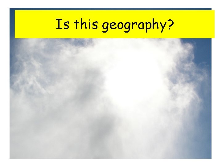 Is this geography? 